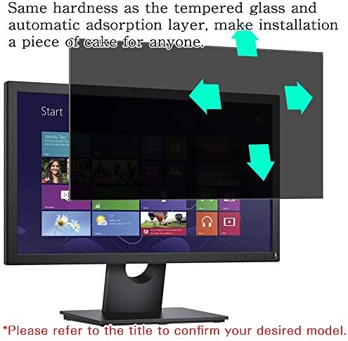 Protetor de tela de privacidade Synvy, compatível com a Lenovo ThinkVision D24F-10 23.6 Monitor de exibição Protetores de filme anti-espião [não temperado vidro]