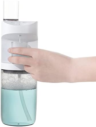 Dispensador automático de enxaguatório bucal para banheiro, dispensadores de lavagem da boca de 550 ml com porta-copos