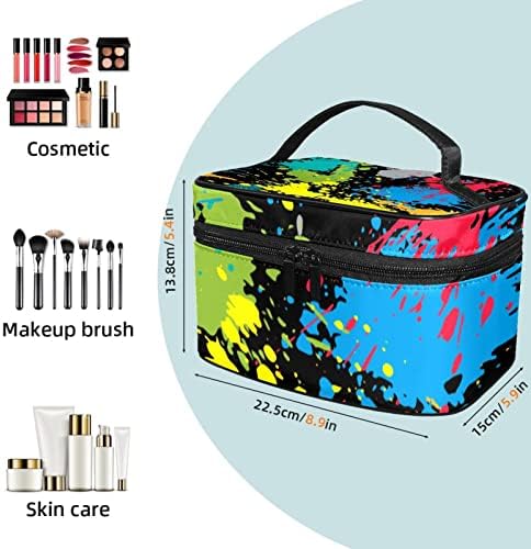TBOUOBT BACOS COSMETOS Sacos de maquiagem para mulheres, pequenas bolsas de maquiagem Sacos de viagem, grafite de pintura colorido