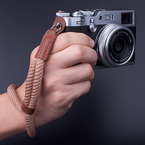 Cinta de mão da câmera macia vko, pulseira compatível com fujifilm x-t4 x-t30 x-t3 x-t20 x-t2 x100f x100 x100s x100t j5 j4 j3 a6100 a6600 a6400 a6000 cafeteira de câmera a6000