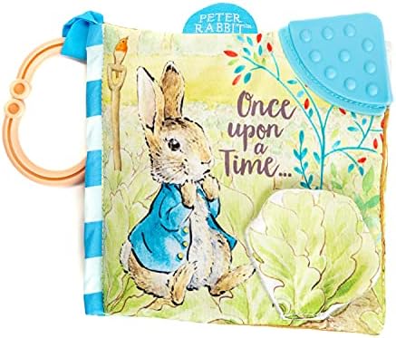 As crianças preferiram Peter Rabbit Soft Book com Teether e Crinkle, 5 polegadas e boa noite Lua Soft Book com On the Go Clip, 5 polegadas