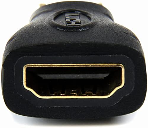 Startech.com HDMI® para HDMI Mini Adaptador - fêmea HDMI para mini HDMI Male para câmera para uma TV ou monitor de alta definição, preto 0,5 x 0,9 x 1,4