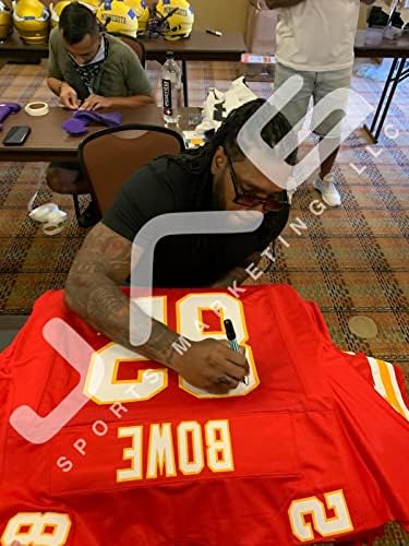 Dwayne Bowe autografou assinado Jersey NFL Kansas City Chiefs JSA CoA Testemunha