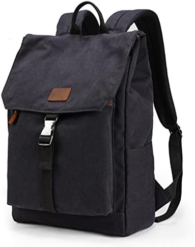 Mochila de viagens de laptop da Xincada Canvas Rucksack for Men Women School College Bookbag Cits 15.6 Mochilas