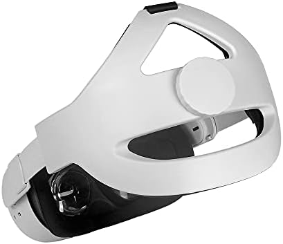 Compatível na faixa ajustável para Oculus Quest 2 com almofada de cabeça ， Substitua a alça de elite. Manter o equilíbrio e reduzir