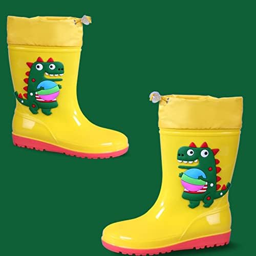 Informações clássicas para crianças Rain Boots Pvc Rubber Sapatos de água de água Botas de chuva à prova d'água crianças desenho animado de bebê sapatos de dança