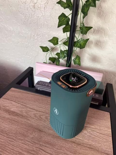 Amor3 ar - purificador de ar pessoal, filtro HEPA verdadeiro, eliminador de odor da sala, ajuda a aliviar alergias, limpa