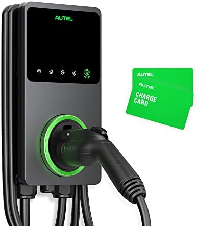 Autel Maxicharger Home Charger de veículos elétricos inteligentes, 40 AMP Nível 2 Wi-Fi e Bluetooth EVSE, estação de carregamento