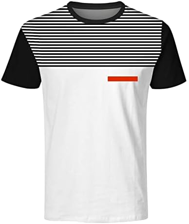 Rtrde masculina camiseta de manga de camisa gradiente pescoço macio fit solto tees gráficos de verão camisetas camisetas para hombre, s-5xl