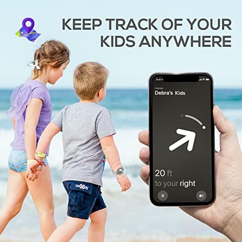 Pulseira de tags de ar para crianças, punhal de tags de ar suave, suporte de rastreador de GPS leve compatível com banda de relógio Apple Airtag para criança