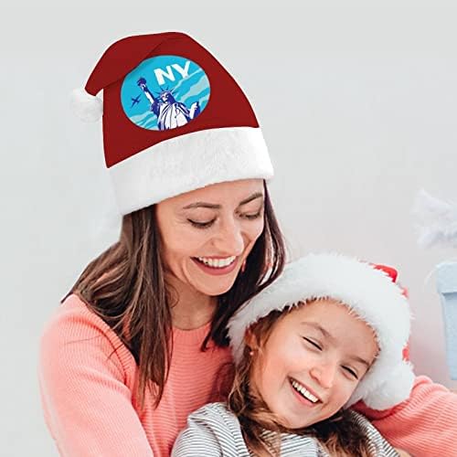 New York City Christmas Hat Hat Papai Noel para adultos unissex Comfort Classic Xmas Cap para férias de festa de Natal