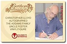 Christopher Lloyd autografou o tio da família Addams Fester #813 Pop! Figura de vinil