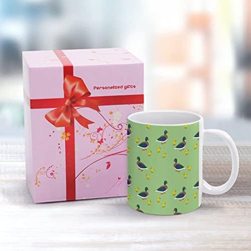 Mãe Duck With Your Datklings Imprimir caneca Café Cofler Cerâmica Cup de chá engraçado para o escritório Home Mulheres