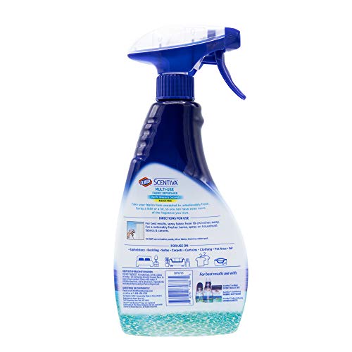 CLorox Scentiva MultiUs Use Fabric Spray em Pacific Breeze & Coconut | Refroguador de tecido para armários, estofados, cortinas e