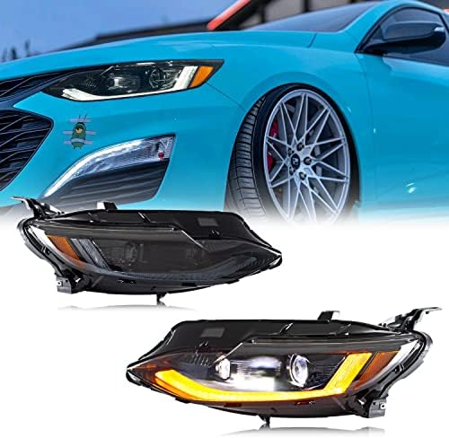 Faróis de LED de tempo de inginuidade para Chevrolet Chevy Malibu 2019 2020 2021 2022 2023 Indicador seqüencial de animação de inicialização