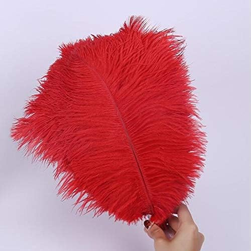 Zamihalaa Wholasale Avestruz macio macio Red Feather 10pcs-200pcs15-70cm Penas DIY para artesanato Bordado Fazendo