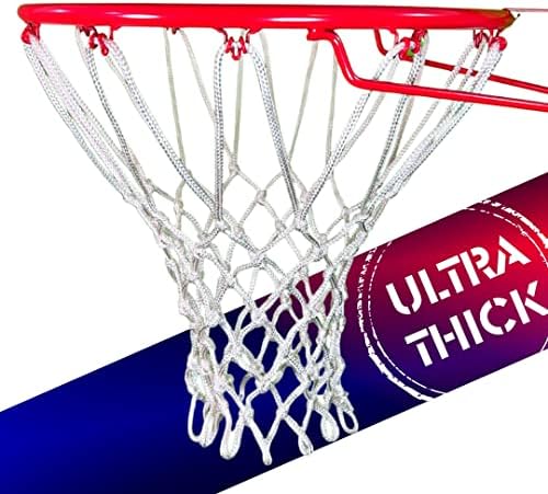 Rede de basquete SperooPro - Substituição profissional de basquete de basquete ao ar livre 7,04 onças com 21 polegadas duráveis ​​12 loops - rede de argola de basquete para jantes internas ou externas