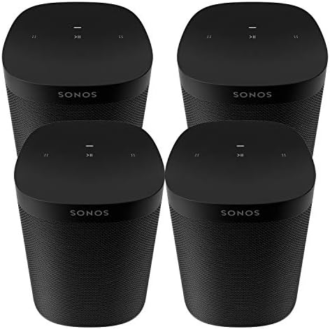 Sonos Four Room definiu um SL - o poderoso alto -falante de microfones para música e muito mais - preto