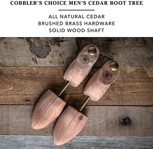 Tree de bota de cedro masculina de Choice Choice - Toda a madeira de cedro aromática natural - construção premium e qualidade imbatível