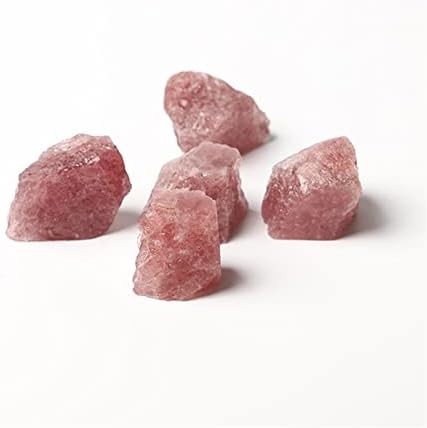 100g Rose Rose Strawberry Stones naturais Cristal Quartzo Mineral Mineral Reiki chakra cura rocha aquário decoração ornamento