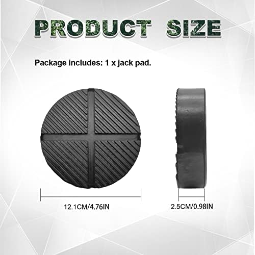1 pacote universal para piso macacão borracha groove cross design jack pad adaptador, adaptador de jack pitador de solda lateral protetor de trilho de trilho/almofada