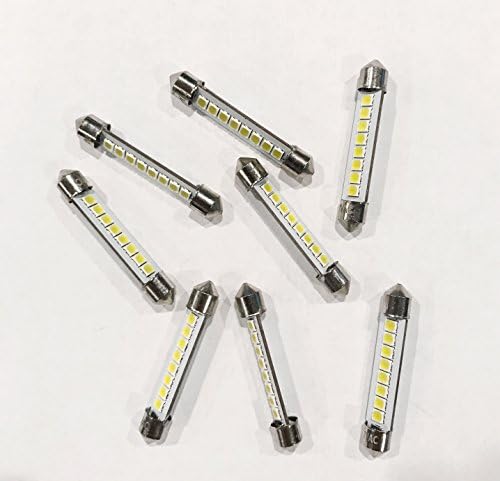 1/2/5/10 ou 25 PCs de JKL LED Festoon Bulbs - 7V 60mA Bulbo - 44mm x 7mm Tamanho