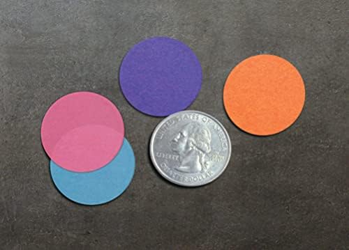 Confetes de papel de seda, círculos de 1 polegada, 10.000 peças, 3,5 onças, confetes de arco -íris multicolor