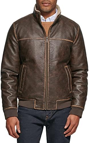 Tommy Hilfiger Men's Faux Leather Bomber