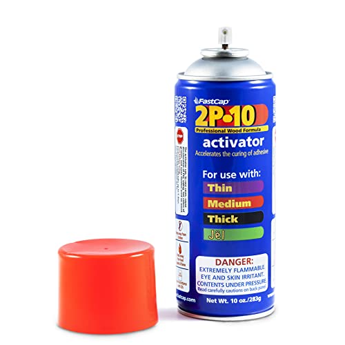 2P-10 Activator, para uso com adesivos 2P-10 finos, médios, grossos, jel, RT, 10oz/283g. Apenas ativador
