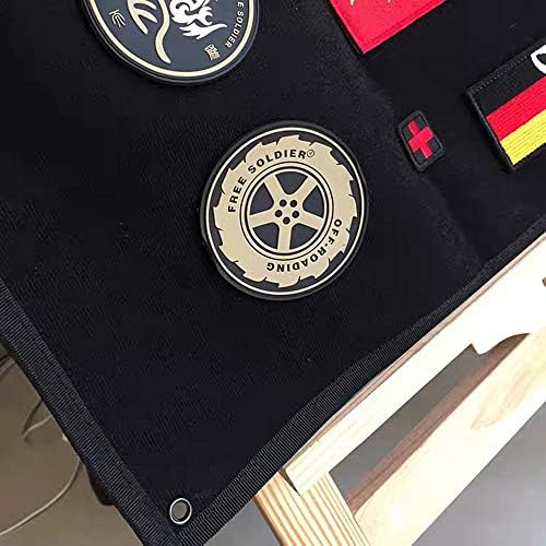 ZCKETO 25 por 18 polegadas Tactical Patch Panel Patch Patch Plact Patch Patch Storage Frame para colecionar e mostrar o gancho uniforme do exército e emblema de emblema de emblema do exército do exército