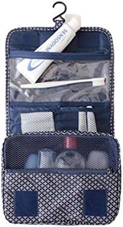 Bolsa de higiene pessoal elongonlin com gancho de gancho de penduramento kit de viagem de viagem de impressão floral para cosméticos