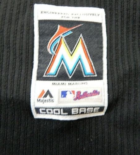 Miami Marlins Williams 22 Game usou o Treinamento Black Spring B.P. Jersey DP13755 - Jerseys de jogo MLB usados