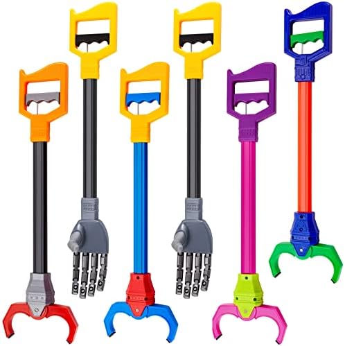 6 PCs interativos Robô de brinquedo interativo Robô de garra de garra de garra robô Arm longo robótico Arma Grabber Toy