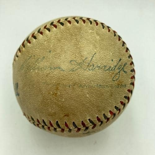 Babe Ruth e Lou Gehrig Dual assinou a Liga Americana JSA CoA - Bolalls autografados
