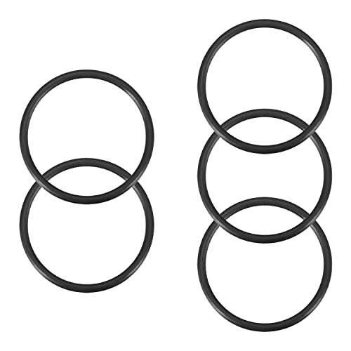 Bettomshin 5pcs nitrila de borracha O-rings, 48 ​​mm OD 43,2mm ID de 2,4 mm Largura, métrica de vedação de buna-nitrila arruela de