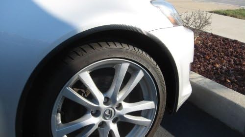312 Motoramento compatível com Acura ZDX 2010-2012 Molduras de roda de fibra de carbono/molduras de acabamento Fender 4pc 2011