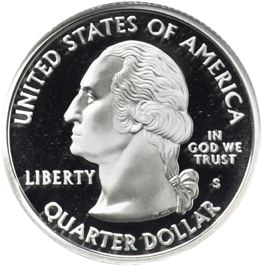 2005 S Silver Quarter Proof Oregon. Do conjunto de hortelã aberta, 25 centavos classificados pelo vendedor algum desgaste.