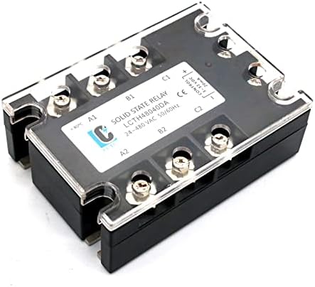 Wkqifeil 3 fase SSR 10DA 25DA 40DA 60DA 80DA 100DA 120A 3-32V DC CONTROL 24-480V AC Relé de estado sólido trifásico DC-A