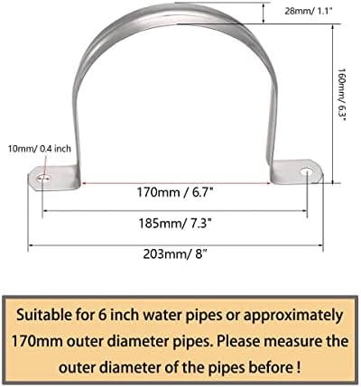 3/4 polegadas de duas orifícios Uncha U Surpa de aço inoxidável Tuba de tensão Kit de sortimento de tensão Planejada rígida