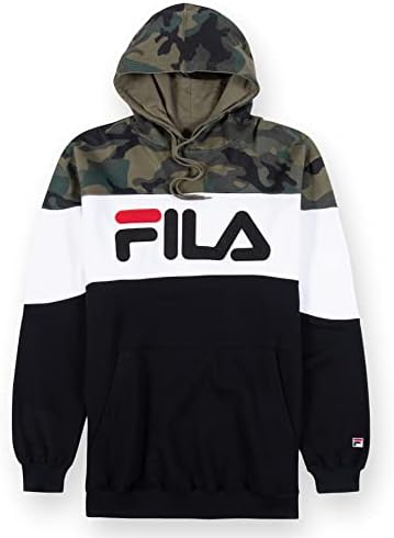 FILA Capuz grande e alto para homens - capuz masculino de lã, moletom para homens