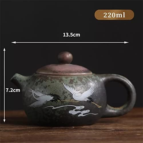 Bule de cerâmica vintage de 220 ml de 220 ml minghe art bule com filtro kung fu de chá