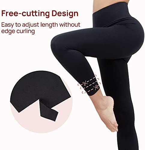 Calça de ioga de cintura alta feminina de akaso, treino de 7/8 de comprimento leggings nua sensação de barriga de controle de barriga