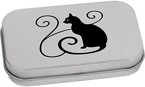 Azeeda 'redemoinhos e gatos' metal articulado de estanho / caixa de armazenamento