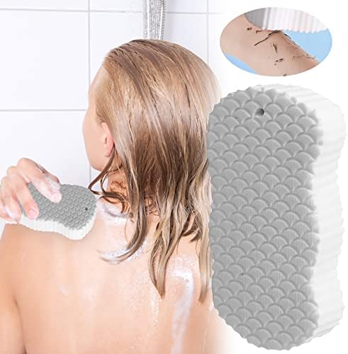 Gonzy esfoliando o banho esponja 3D Ultra macio esfoliante esponja de pele, amigável para a pele, adequado para