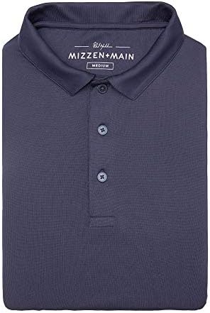 Mizzen + Main Phil Mickelson Mens Mens Golf Polo, Rick Dry e UPF 30+