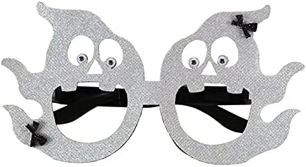 Óculos decorados de abóbora de Halloween