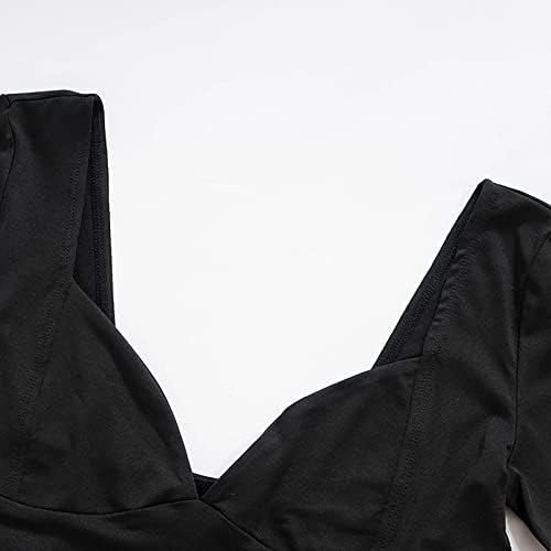 Y2K montou camisa básica de manga longa para mulheres, tops de manga longa casual Tops de gestão de tripulante de tripulação de yoga