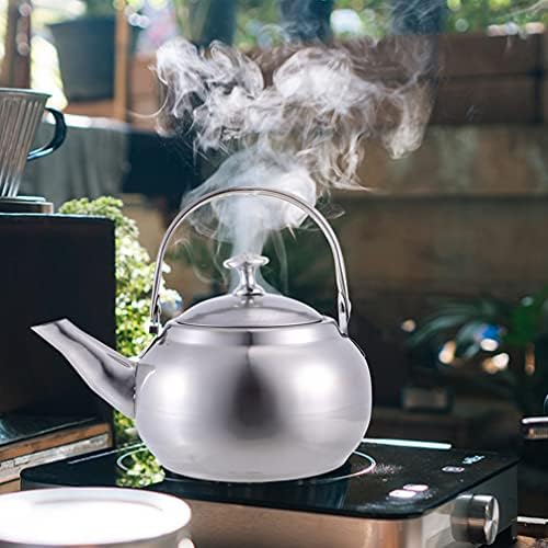 Pote de chá de chá Doitool Pote de chá de aço inoxidável Chá de aço chaleira de fogão Teatrot Pot de água pequena com