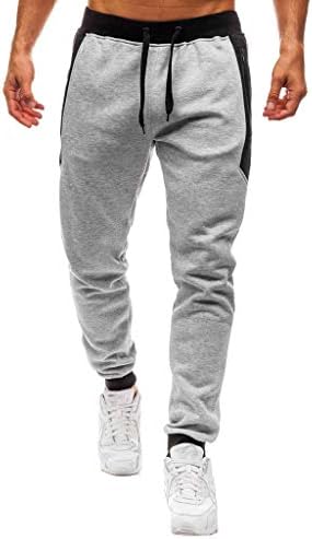 Spe969 Men Splicing Splicing Rogger Pants, 3 cores Impresso Macicletes Pocket Sport Casual Work Calças de calça casual