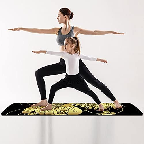 Siebzeh tradicional chinês dragão premium de grossa mato de ioga ecológica saúde e fitness non slip tapete para todos os tipos de yoga e pilates de exercício